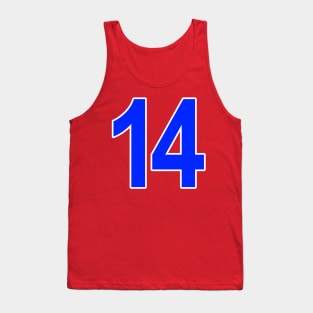 BAZOOKA Football #14 Jersey (Front/Back Print) Tank Top